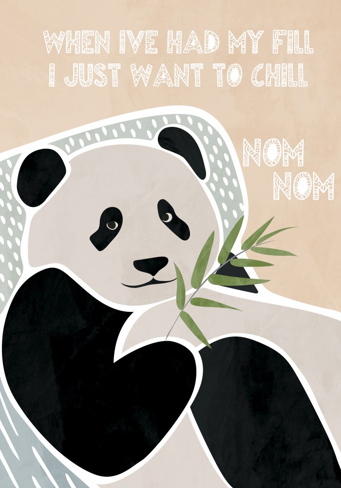 Panda-Typografie für Kinder von Sarah Manovski