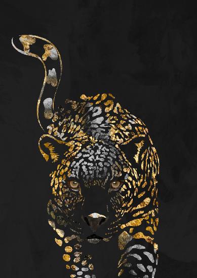 Schwarzgoldener Jaguar