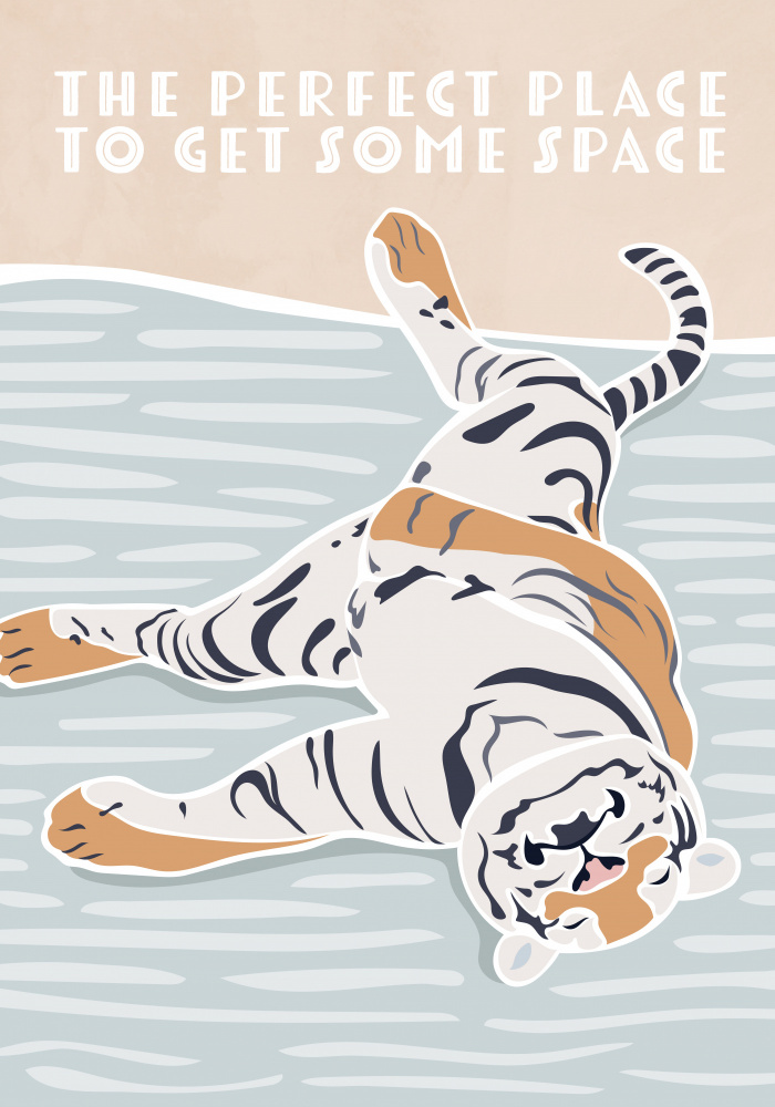 Tiger-Typografie-Kinderzitat von Sarah Manovski