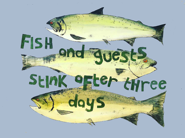 Fish & guests von Sarah Thompson-Engels