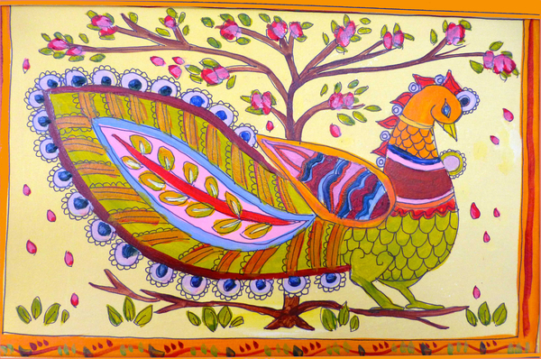 Indian peacock von Sarah Thompson-Engels