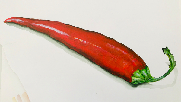 Red chilli pepper von Sarah Thompson-Engels