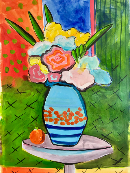 Vase of flowers von Sarah Thompson-Engels
