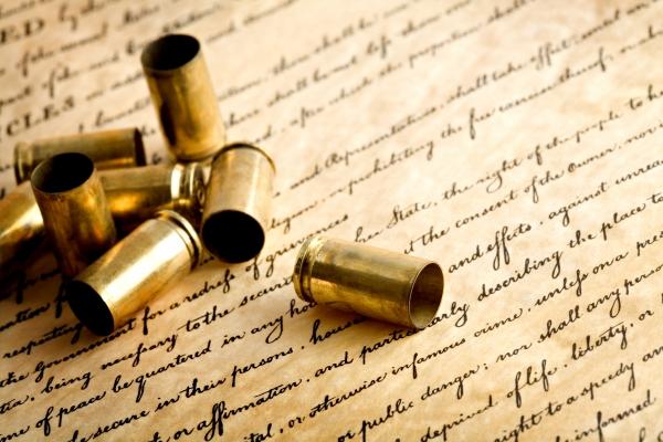 bullet casings on bill of rights von Sascha Burkard