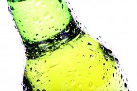 beer bottle abstract isolated