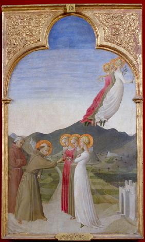 Die mystische Vermählung des heiligen Franziskus von Assisi 1444