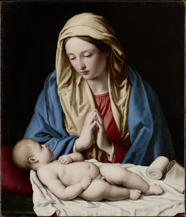 Maria, das Kind anbetend von Sassoferrato (Giovanni Battista Salvi)