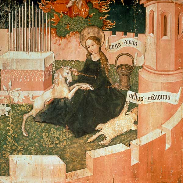 Altarpiece of the Dominicans: The Mystical Hunt, c.1470-80 (see also 67722) von (school of) Martin Schongauer