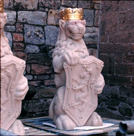 Heraldic lion, from the roof of the Great Hall von Scottish school