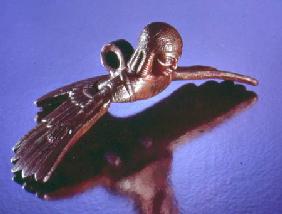 Cauldron handle, bird with the torso of a woman