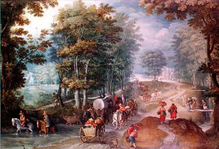 Peasants Journeying von Sebastian Vrancx