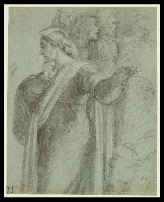 Studie für die Martha der "Auferweckung des Lazarus" von Sebastiano del Piombo