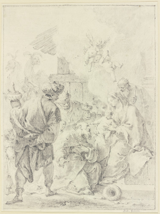 Anbetung der Heiligen drei Könige von Sebastiano Ricci
