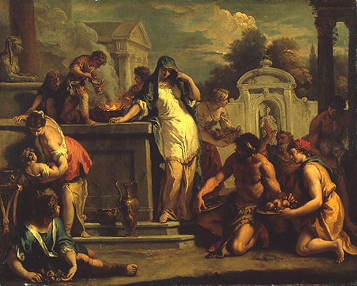 Opfer an Vesta von Sebastiano Ricci