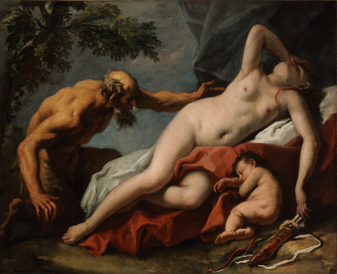 Venus und Satyr von Sebastiano Ricci