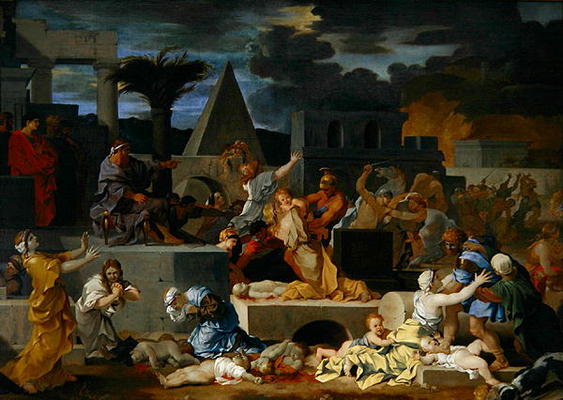 The Massacre of the Innocents (oil on canvas) von Sébastien Bourdon