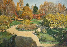 Garten im Herbst 1910