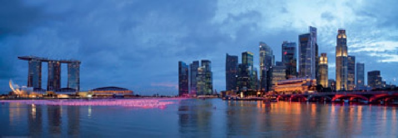 Panorama of Singapore von Shutterstock