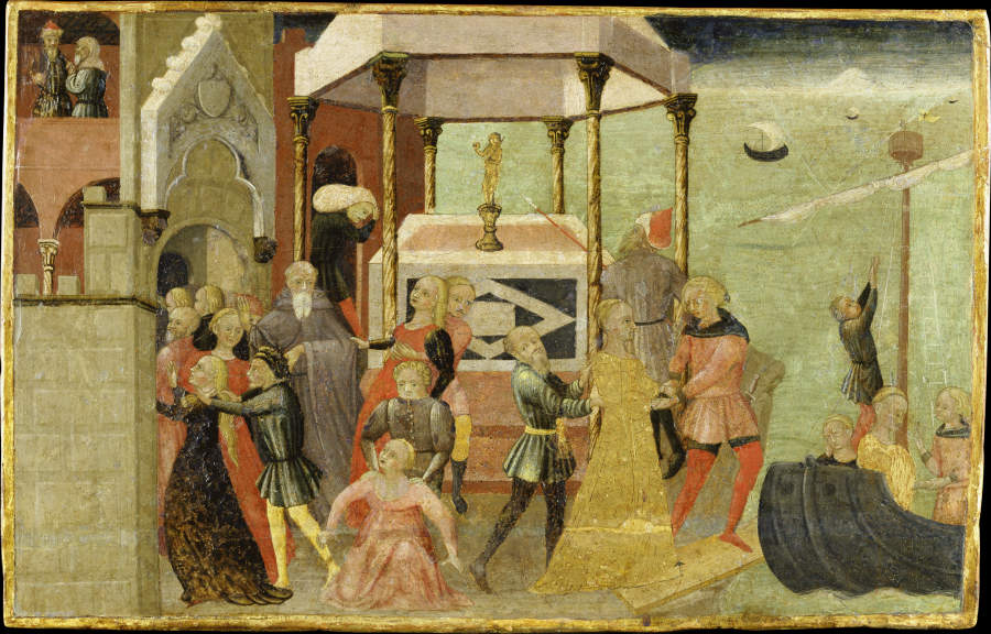 Raub der Helena von Sieneser Meister um 1430