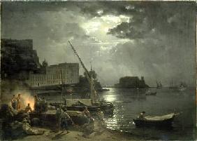 View of Naples in Moonlight 1829