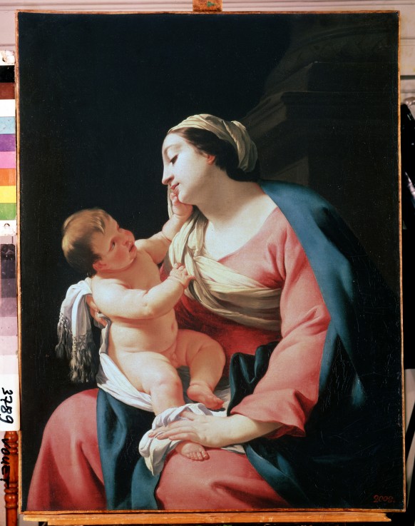 Madonna mit dem Kinde von Simon Vouet