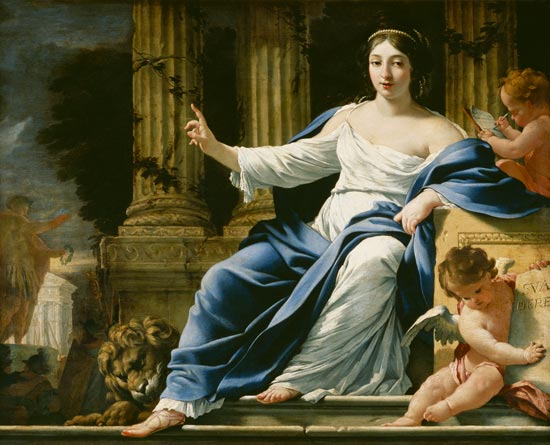 Polymnia, the Muse of Eloquence von Simon Vouet