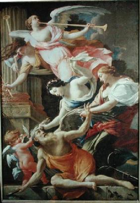 Time Vanquished by Love, Venus and Hope c.1645-46