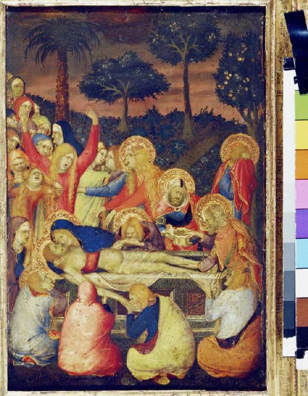 Die Grablegung Christi. von Simone Martini