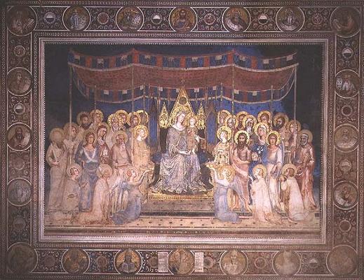 Maesta, 1315 (fresco) von Simone Martini