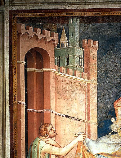 Die Mantelspende des hl. Martin von Tours von Simone Martini