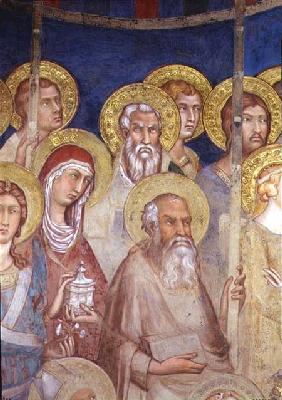 Maesta, detail of saints 1315