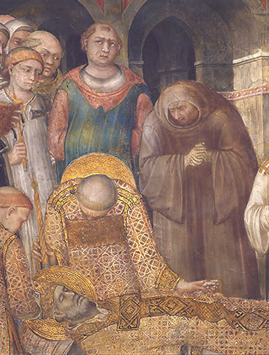Der Tod des hl. Martin von Tours von Simone Martini