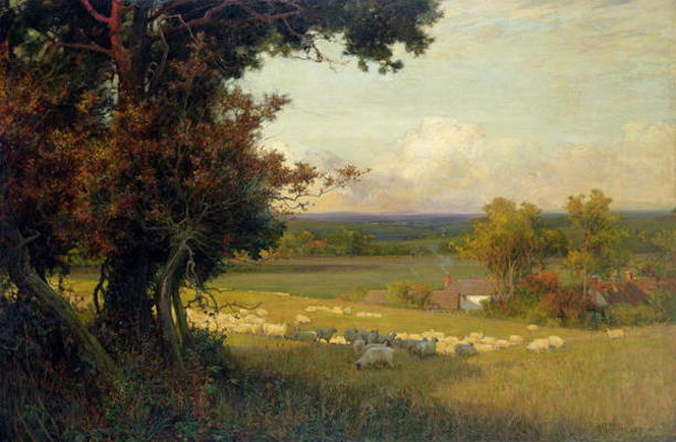 The Golden Valley (oil on canvas) von Sir Alfred East