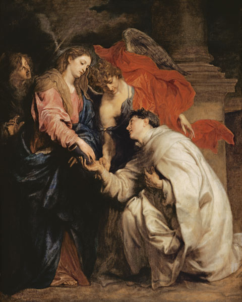 Die mystische Verlobung des seligen Hermann Joseph mit Maria von Sir Anthonis van Dyck