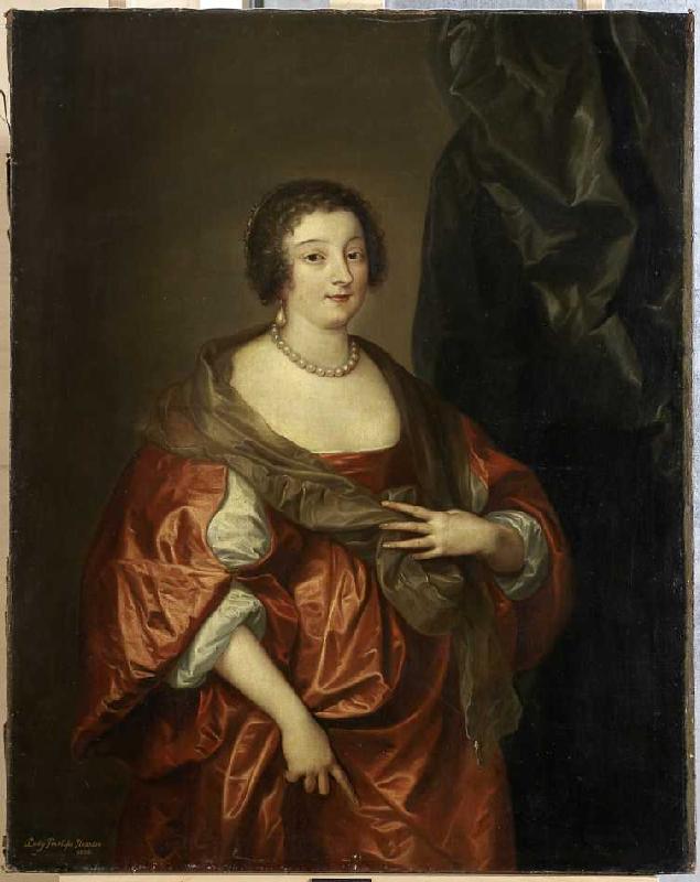 Bildnis der Penelope Naunton, Lady Herbert. von Sir Anthonis van Dyck