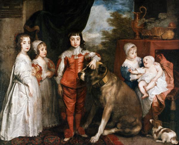 Die Kinder Karls I. von England von Sir Anthonis van Dyck