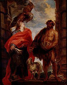 Die hll.Johannes d.T. und Johannes Evangelist. von Sir Anthonis van Dyck