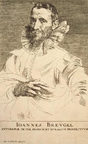 Porträt des Malers Jan Brueghel des Jüngeren (1601-1678)