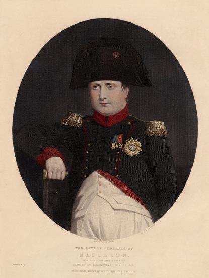 Das letzte Porträt von Napoleon an Bord der Bellerophon 1815