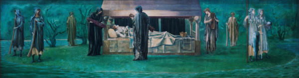 Der Schlaf des König in Avalon von Sir Edward Burne-Jones