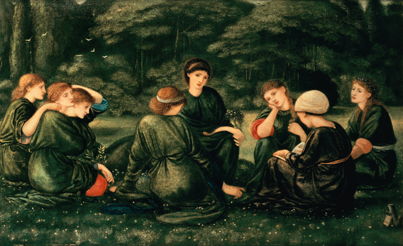 Grüner Sommer von Sir Edward Burne-Jones