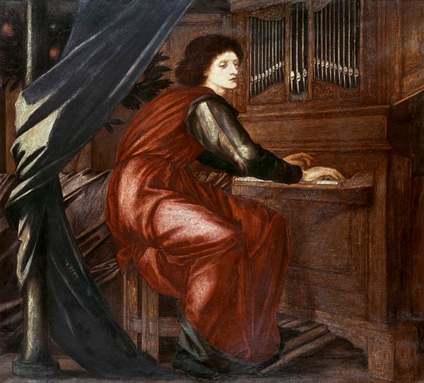 Die heilige Cäcilie von Sir Edward Burne-Jones