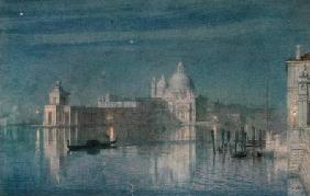 Santa Maria Della Salute, Venice, Moonlight 1863  on