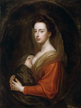 Portrait of Lady Mary Boyle (1566-1673) and Her Son Charles Boyle (d.1720) 17. Jh
