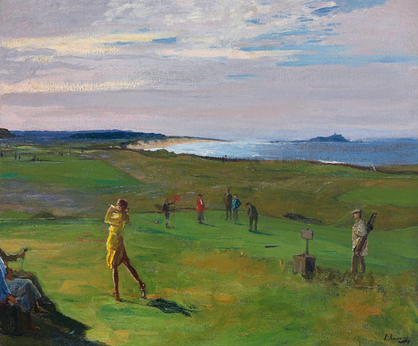 Golfplatz, North Berwick von Sir John Lavery