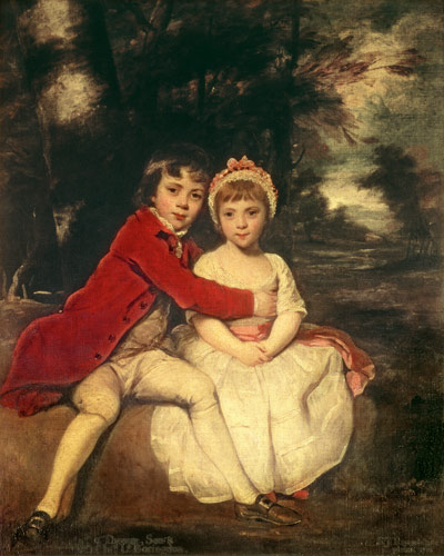 John Parker und seine Schwester Theresa von Sir Joshua Reynolds