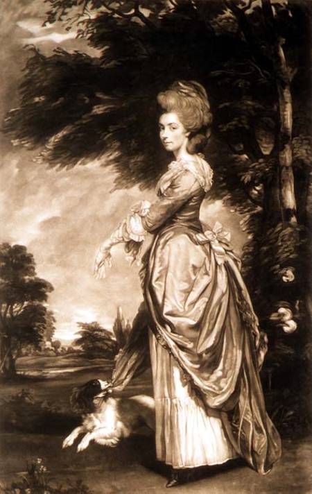 Portrait of Emily Mary, Countess of Salisbury (1750-1835), engraved by Valentine Green (1739-1813) von Sir Joshua Reynolds