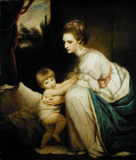Mrs William Beresford (d.1807) and her son, John (1773-1855) later Lord Decies von Sir Joshua Reynolds