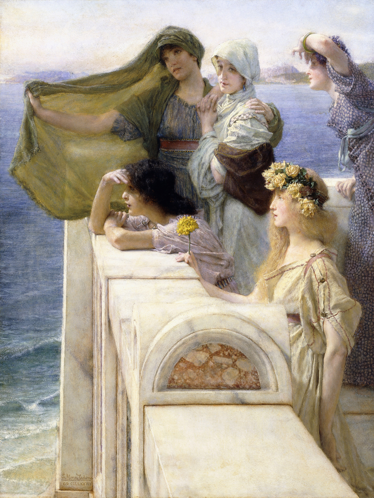 At Aphrodite's Cradle von Sir Lawrence Alma-Tadema