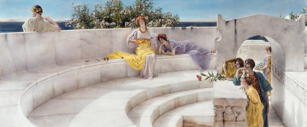 Under the Roof of Blue Ionian Weather von Sir Lawrence Alma-Tadema